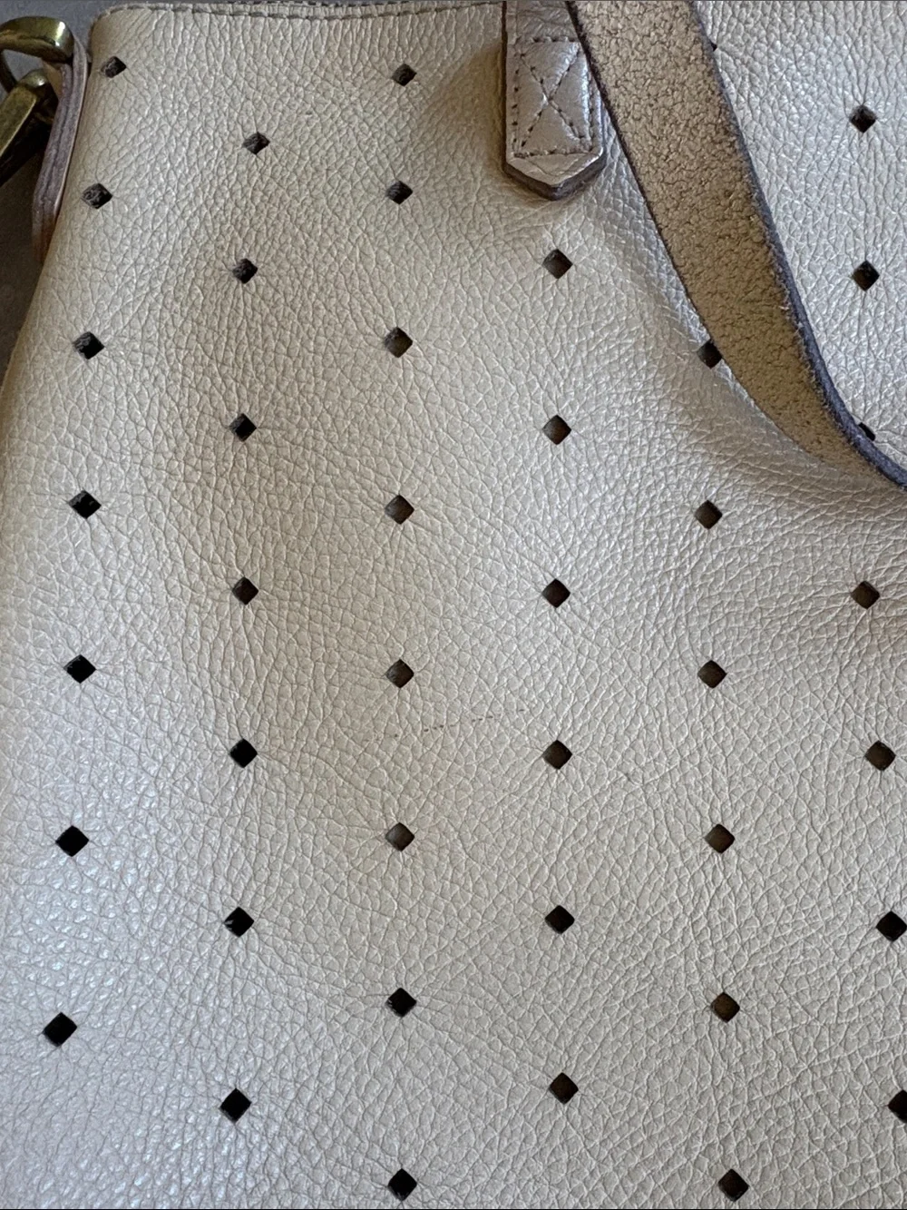 Madewell beige leather